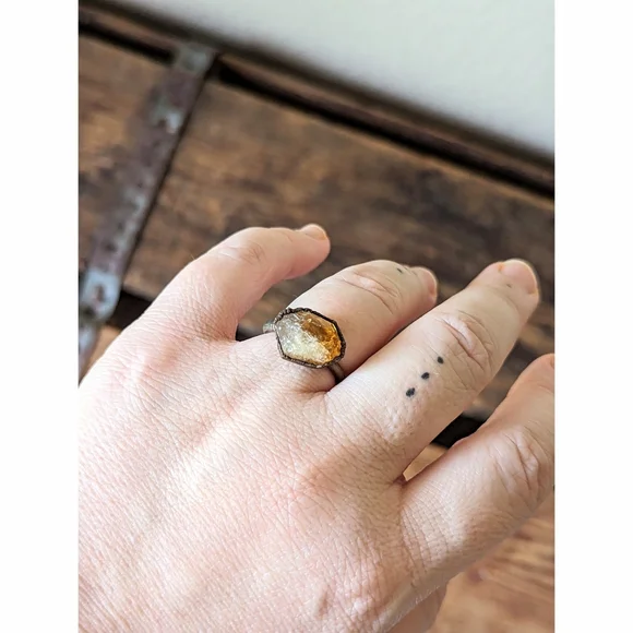 FP x Hawkhouse Raw Citrine Ring - Picture 3 of 4